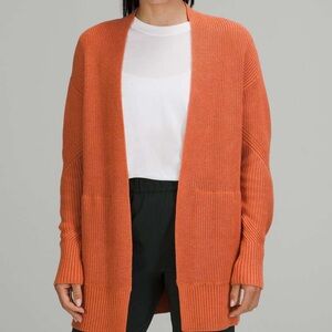 lululemon athletica Orange Cardigan